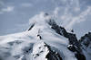99108_ Groglockner Gipfel im Schnee Nebel von Franz Josephs Hhe