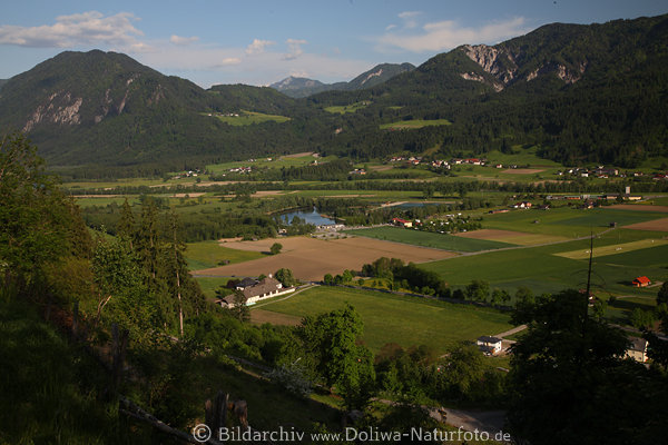 Drautal bei Greifenburg Kärnten Bergpanorama