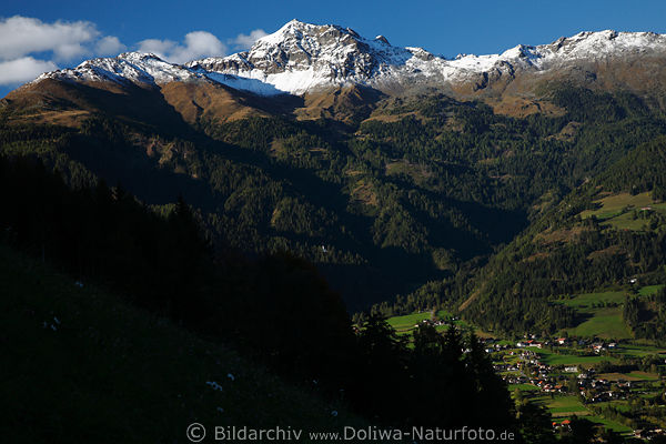 Schleinitz Bergpanorama ber Lienz im Tal