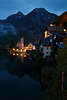105893_Hallstatt abendliche Romantik Fotos Urlaub unter Dachstein in Seelandschaft am Hallsttter See Nachtlichter Salzkammergut