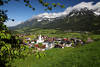 Ellmau Dorf grnes Tal WilderKaiser Bergpanorama Alpenlandschaft