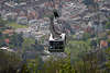 Pfnder-Lift Kabine Foto Bregenz Talfahrt Bergbahn Bild vor Stadthuser schweben ins Tal