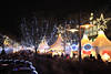 Christmas market photo advent mile Hamburg people avenue lights blue tree nightly mood city romantic 