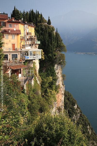 Tremosine Garda lake mountains waterscape photo city Pieve picture skyline