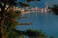 Laigueglia bay sunrise photo Riviera sea-coast waterscape Mediterranean city morning picture, Mar Ligure