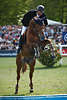 801555_Hurdles jumping dynamic portrait on horse before water high-climbs to jump effective image
